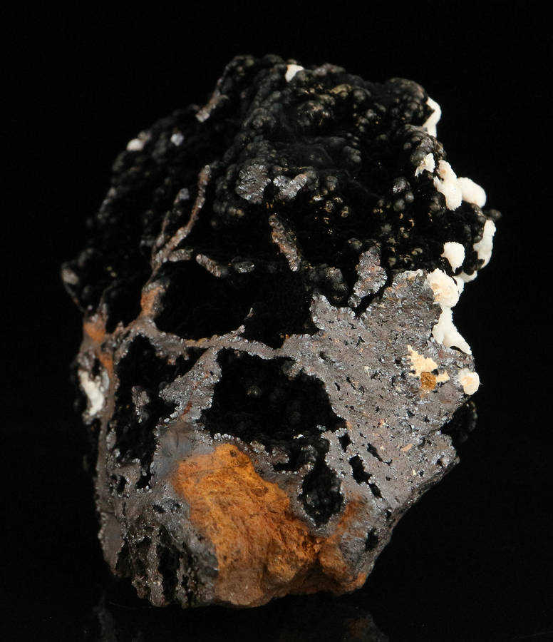 Calcite on Geothite , "N'Chwaning II Mine, Kalahari Manganese Field, Northern Cape, South Africa "