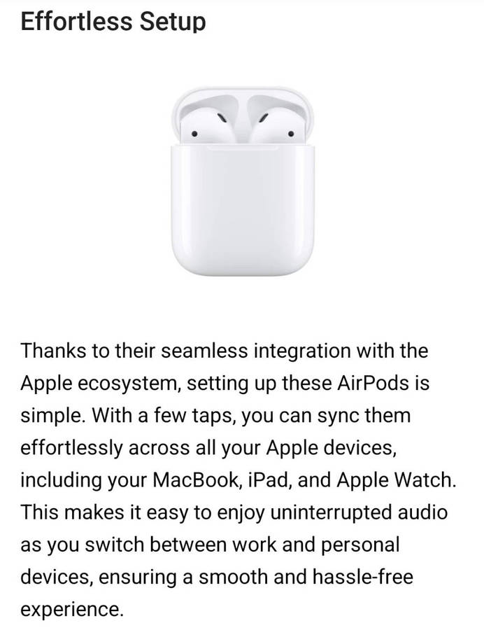 Wireless Apple Airpods Gen 4 (Active Noise Cancelation)