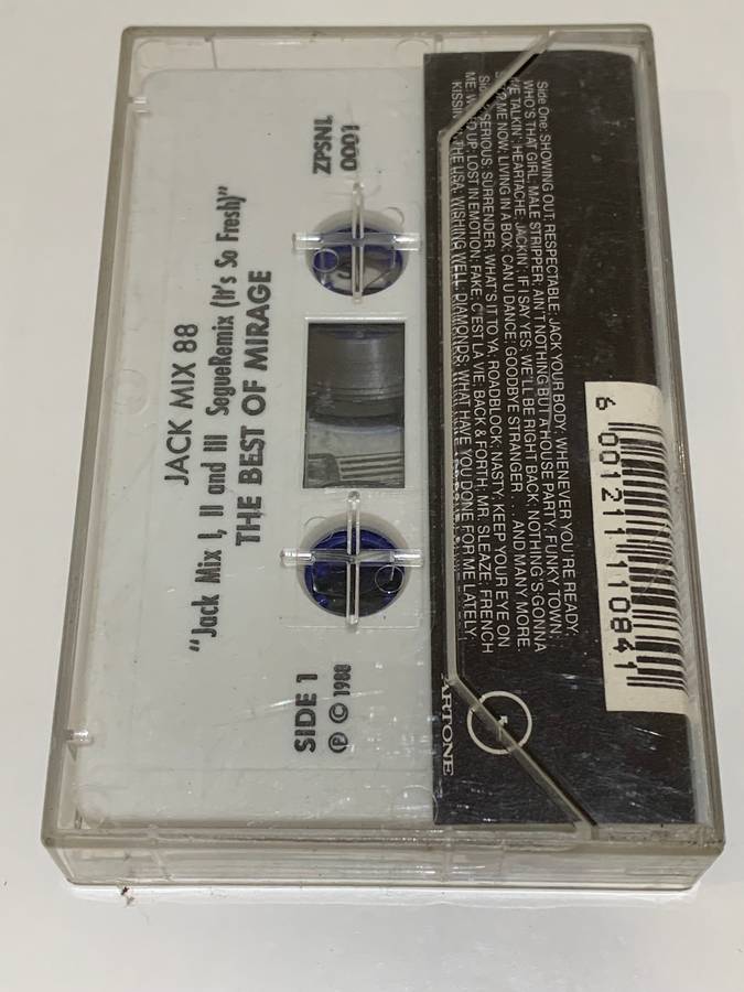 Cassette Tape - Mirage . Jack Mix 88 - Best Of Mirage  Not Tested / See Pics To Assesses