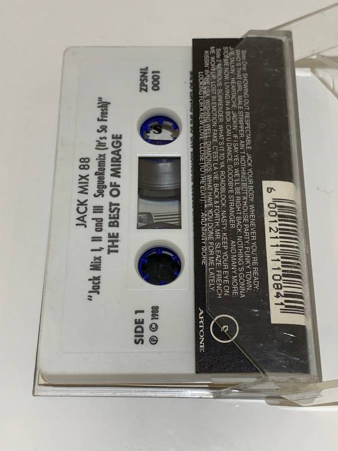 Cassette Tape - Mirage . Jack Mix 88 - Best Of Mirage  Not Tested / See Pics To Assesses