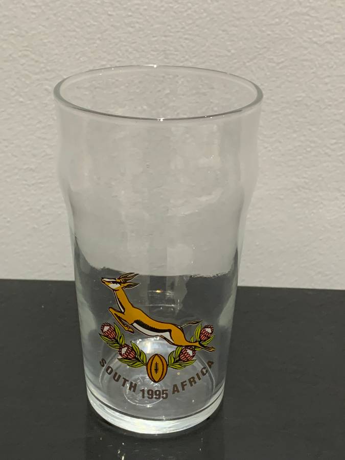 Vintage 1995 Springboks Rugby Pint Glass  Great Condition For Age