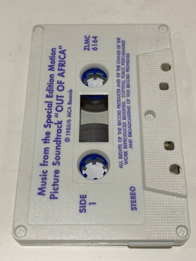 Cassette Tape - Out Of Africa . Film Soundtrack - Not Tested / See Pics