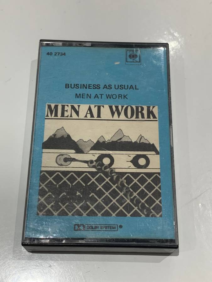 Cassette Tape - Men At Work . Business As Usual - Not Tested / See Pics