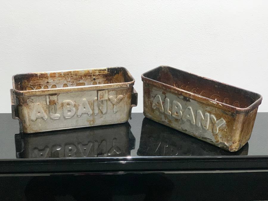 Pair Of Vintage Steel Albany Bread Tins