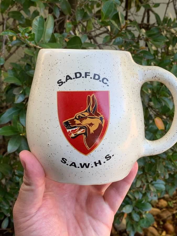 Stone Bar Mug  South African Defence Force - Dog Centre - Flash