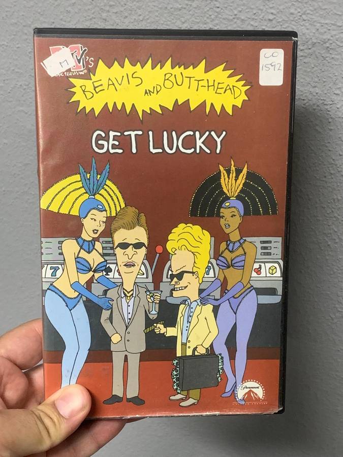 Retro VHS Tape . MTVs Beavis & Butt-Head  Get Lucky