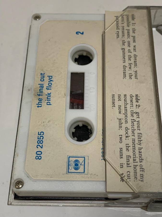 Cassette Tape - Pink Floyd . The Final Cut - Not Tested / Sold As Is / See Pics (J/E)