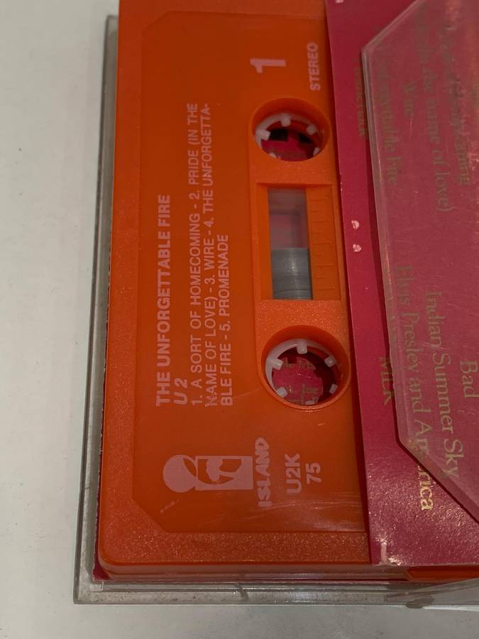 Cassette Tape - U2 . The Unforgettable Fire - Not Tested / Sold As Is / See Pics