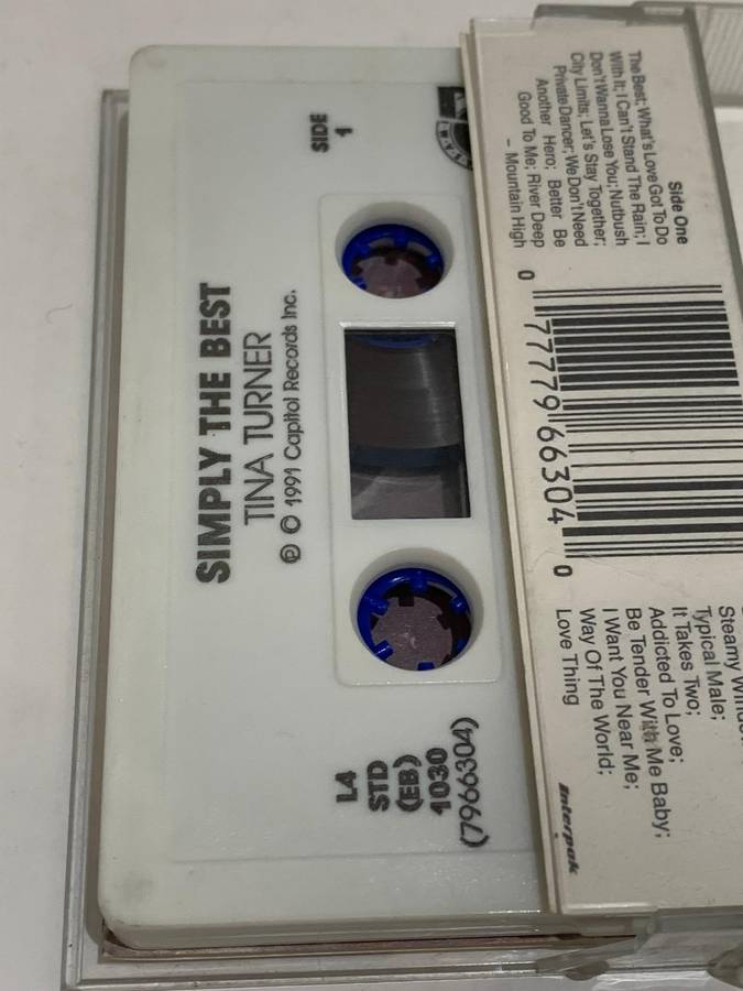 Cassette Tape - Tina Turner . Simply The Best - Not Tested / Sold As Is / See Pics