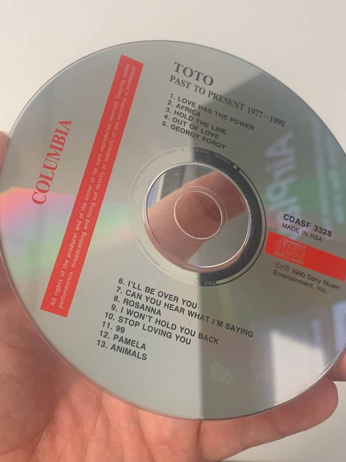 CD - TOTO - Past to present 1977-1990  Tested / Plays Well  Grade from Pics