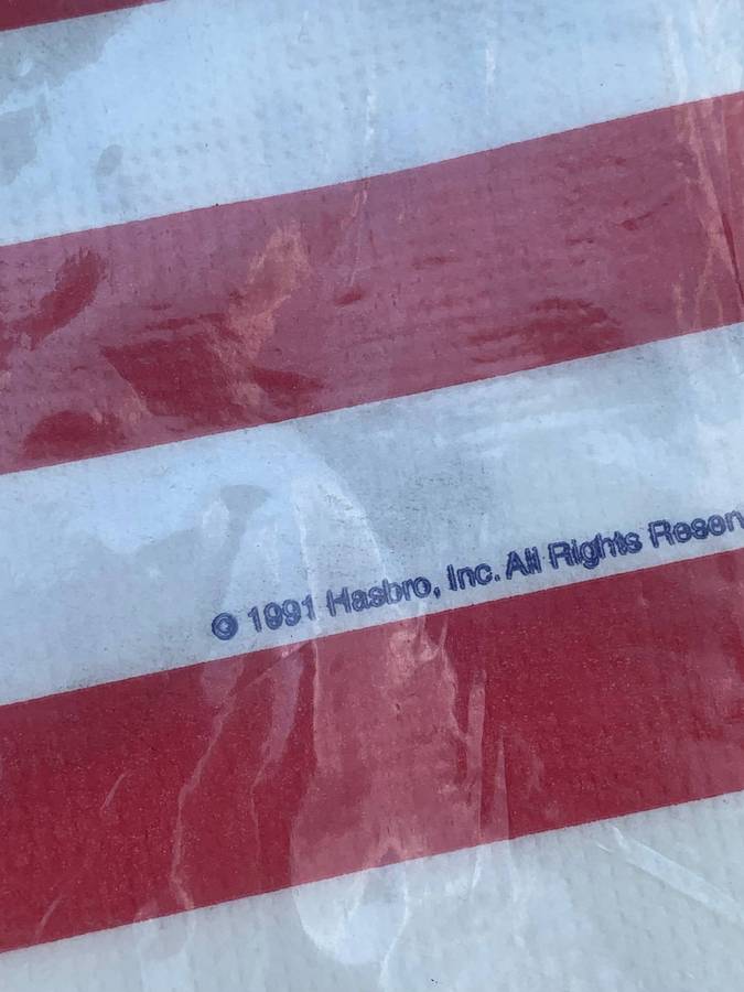 New Old Stock  Sealed Reed Table Cover  Vintage GI Joe - American Hero Branding  1991 Hasbro