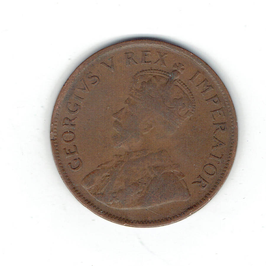 1926 Union of S A 1 Penny in F+ grade RARE IN ANY GRADE