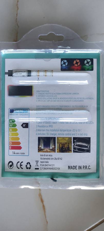 2m LED TV Strip Light - RGB