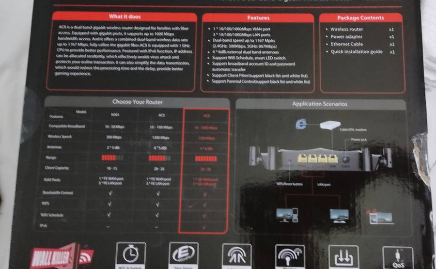 2x Dual Band WiFi Routers - Netgear R6100 & Tenda AC1200