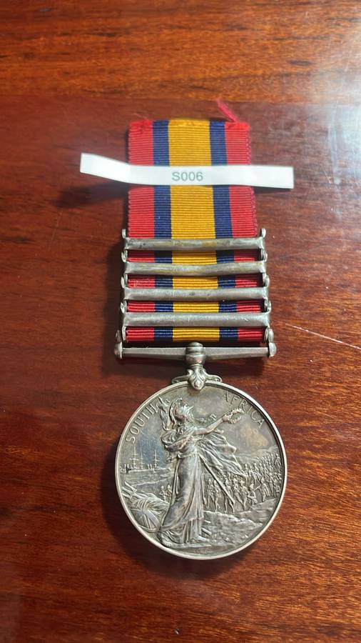 a Queen South Africa Medal QSA - DR. H. Crummett A.S.C. (Ghost Dates)