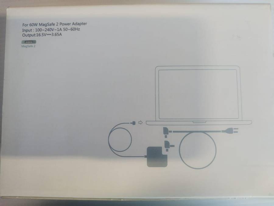 60W MagSafe Power Adapter with "T-style" connector for Macbook and other Apple devices