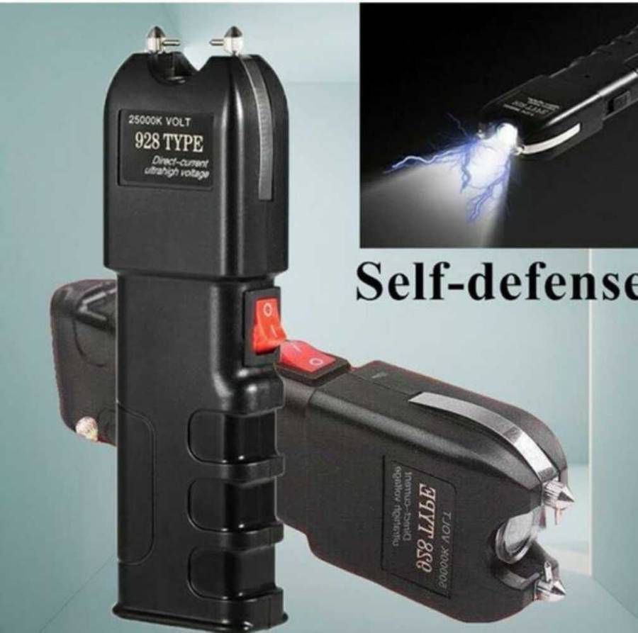 Taser 928 type 12000K Volt Super Hi DC pulse self protector builtin flashlight