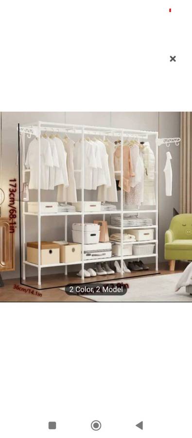 Multifunctional Clothes And Hats Integrated Rack - Walking wardrobe