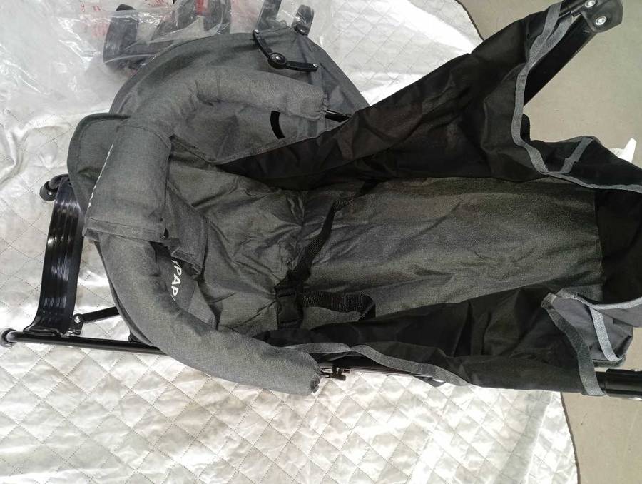 Popypapa 3 in 1 Baby Stroller Grey & Black