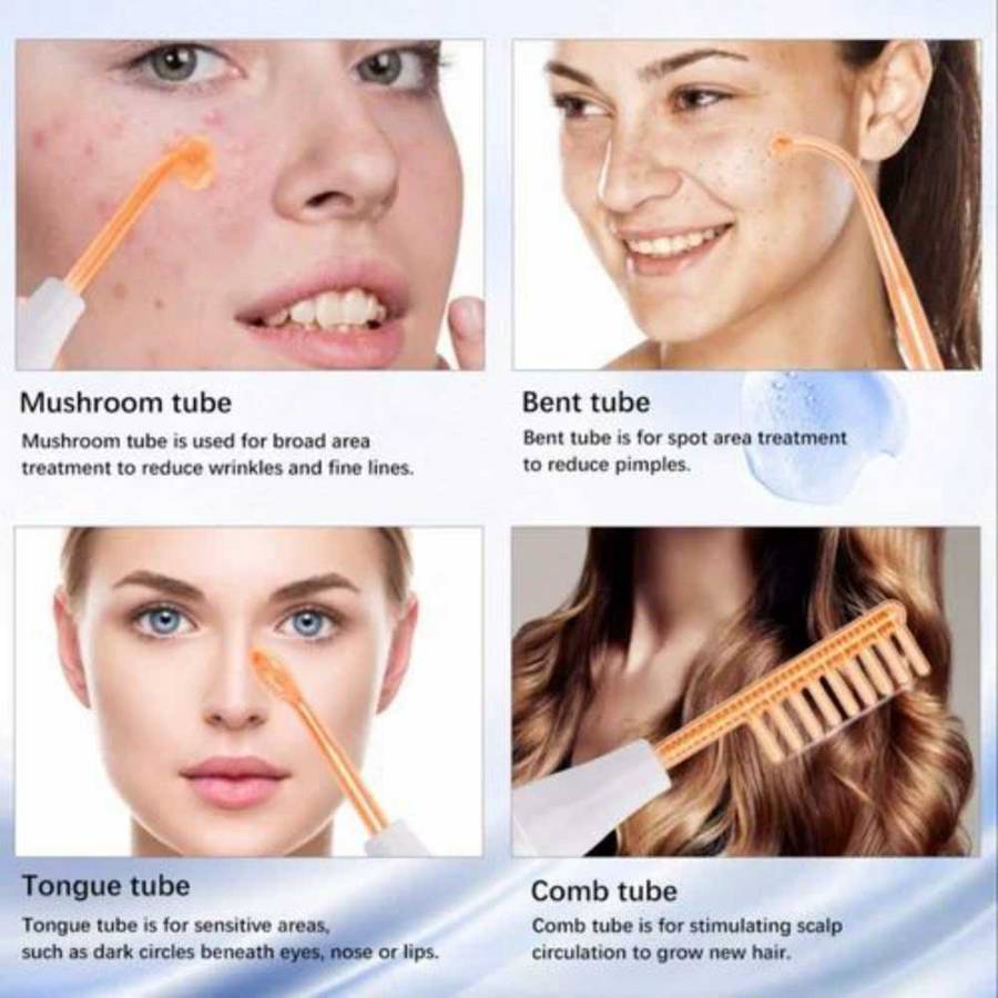 Portable High Frequency Machine For Acne Treatment Facial Wand