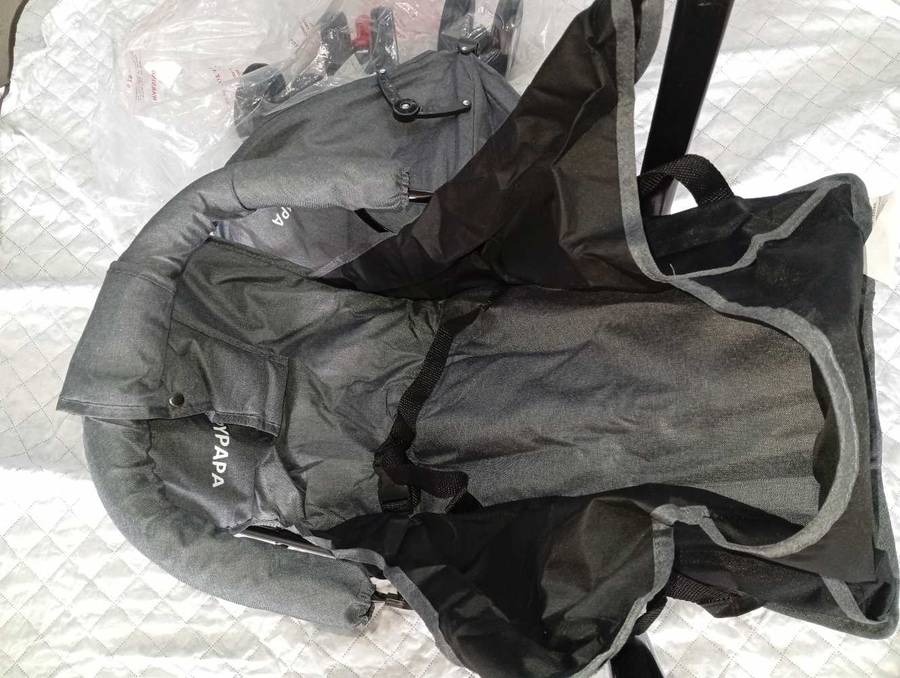 Popypapa 3 in 1 Baby Stroller Grey & Black