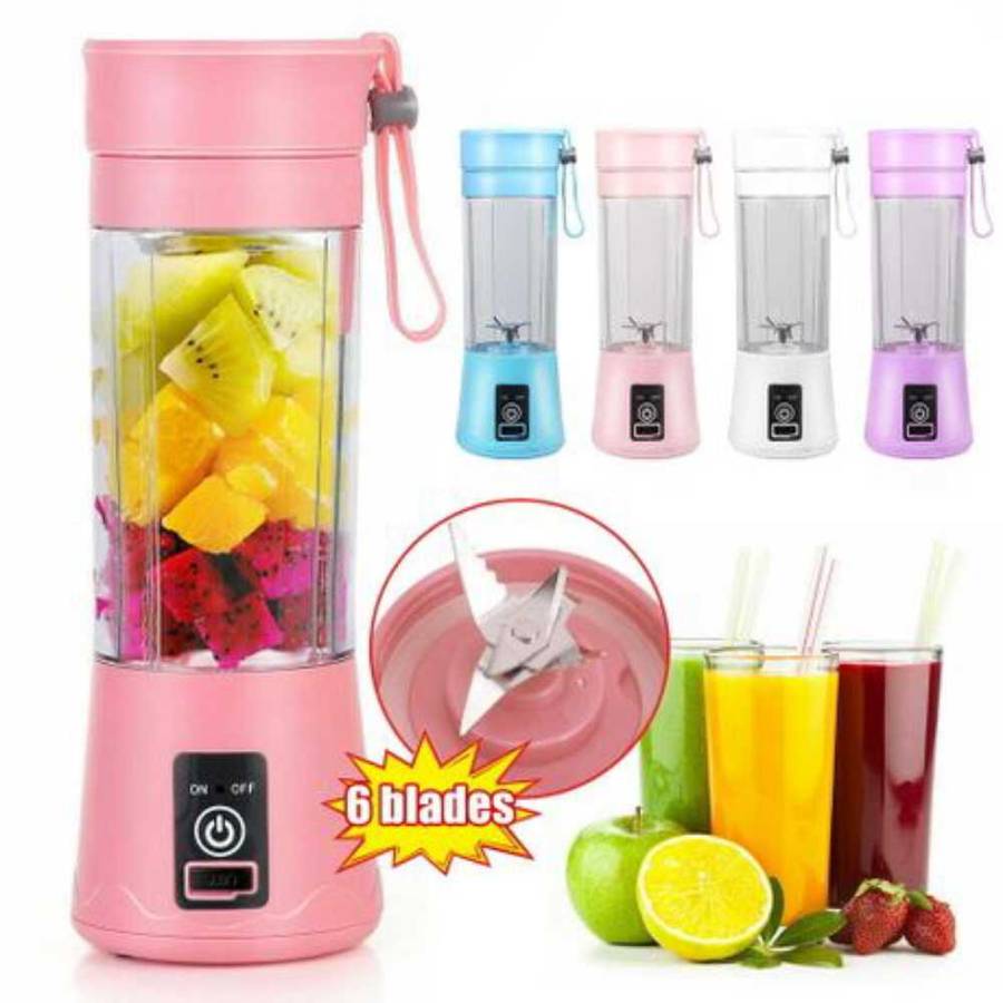 2 x Portable-&-Rechargeable-Battery-juice- Blender-(NO.:HM-03) Smoothie Maker