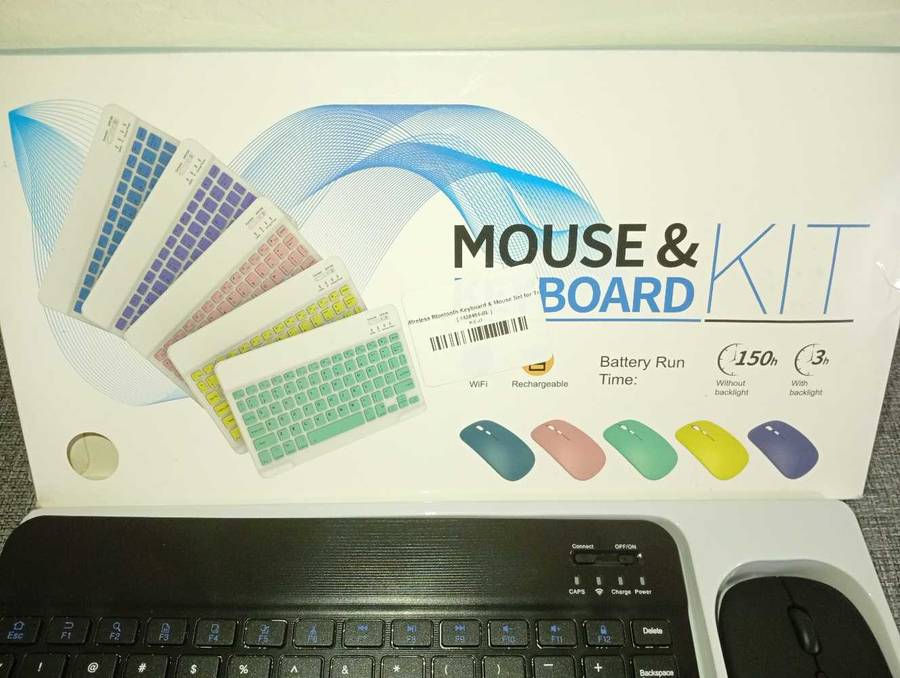 Rechargeable Ultra Slim Wireless Bluetooth Keyboard And Mouse Set