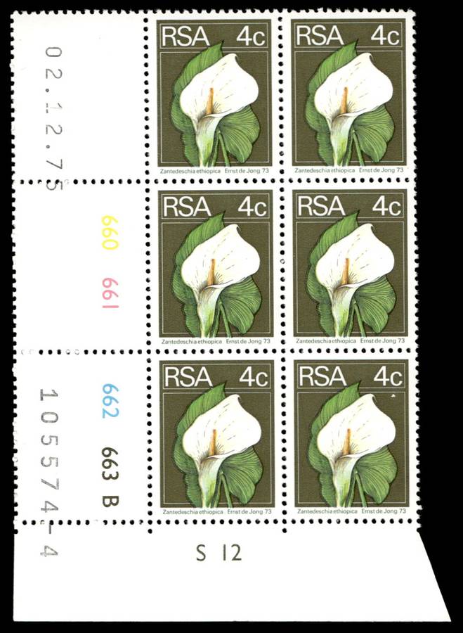 RSA 1975/12/02 2nd Definitive issue 4c Control Blocks Pane B