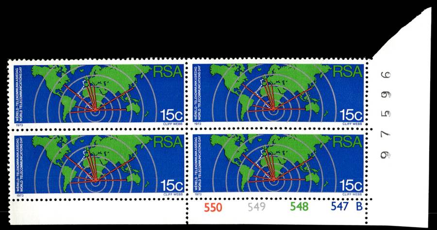 RSA 1973/10/01 World Telecommunications Day Control Blocks Pane B