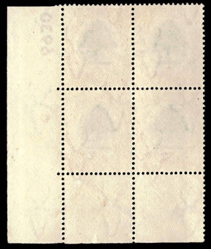 RSA 1951 Definitive Issue 6d Cyl. No 6 6930  Wmk Springbok Head