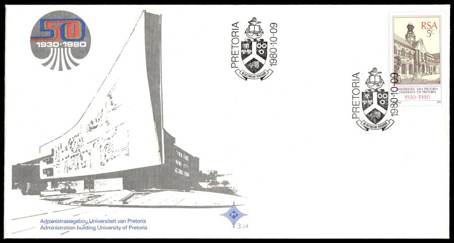 1980 RSA The University of Pretoria FDC 3.24