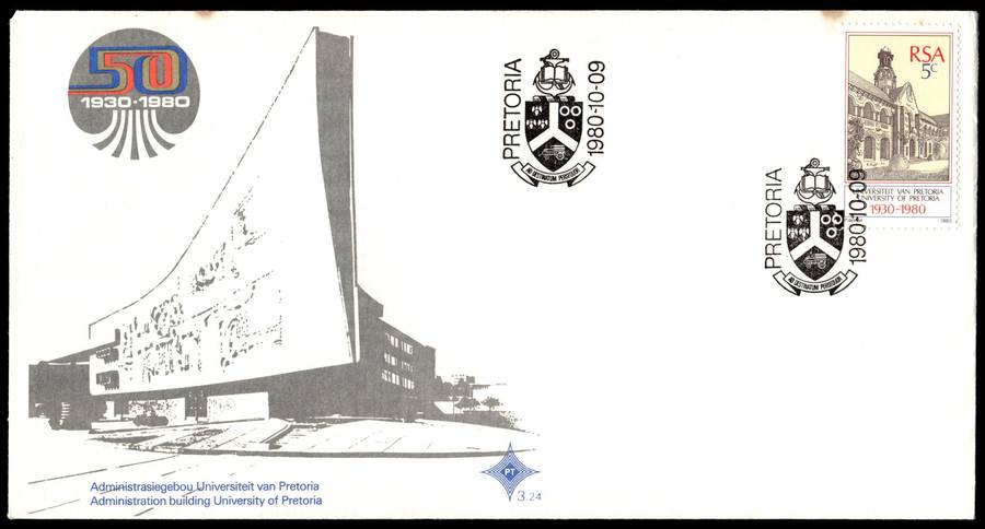 1980 RSA The University of Pretoria FDC 3.24