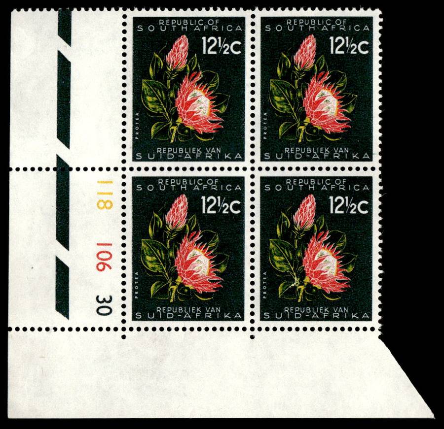 RSA 1961/05 Definitive Issue 12½c Cyl. No 118 106 30 *Wmk. CoA
