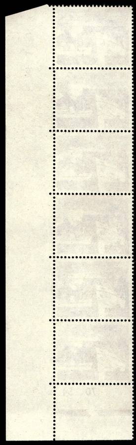 RSA 1962/09 Definitive Issue 50c Cyl. No 70 54 No Wmk. Black Sheet No 6 stamps