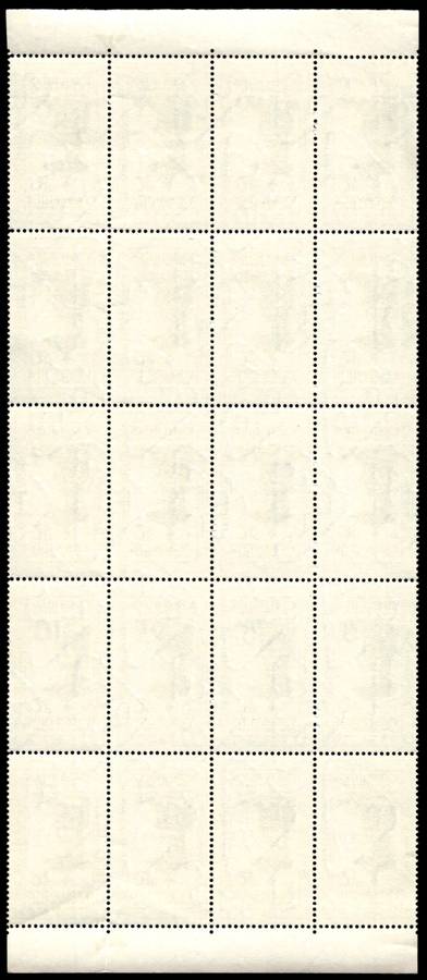 RSA 1965/10/21 Tercentenary of Dutch Reformed Church 2½c *20 stamps Arrow block