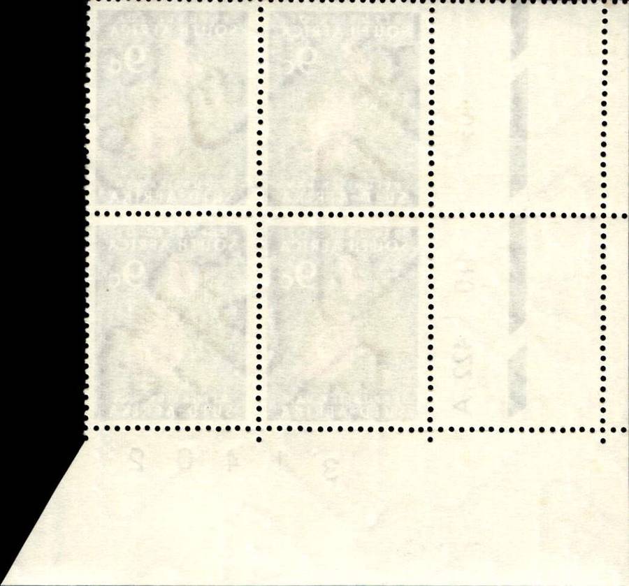 RSA 1972/03 Definitive issue 9c Cyl No 409 410 422A