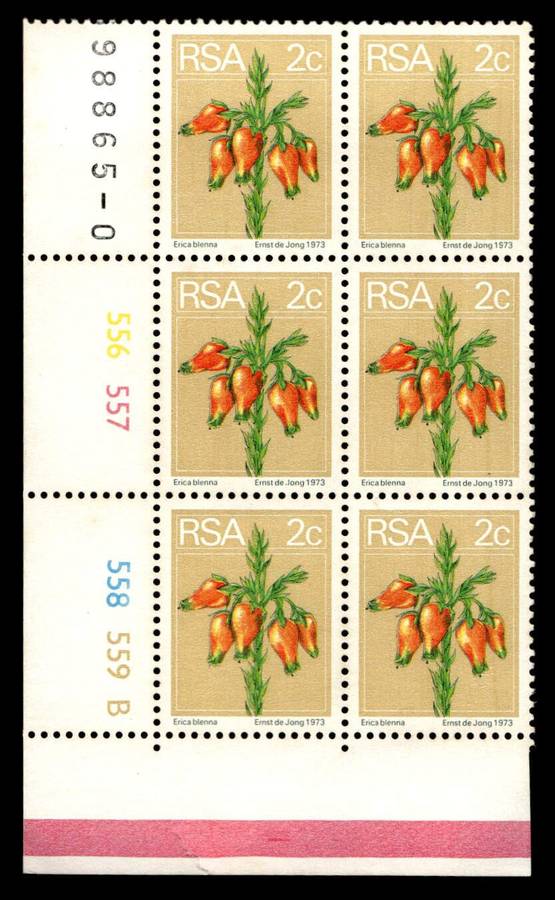 RSA *no date 2nd Definitive Issue 2c Cyl No 556 557 558 559B