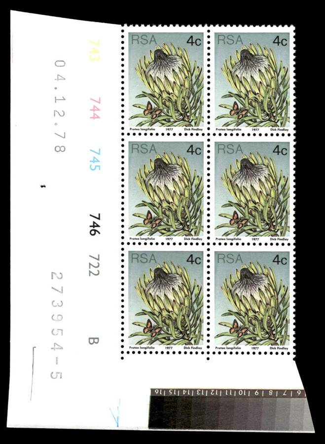 RSA 1978/12/04 3rd Definitive Issue 4c Cyl 743 744 745 746 722 B