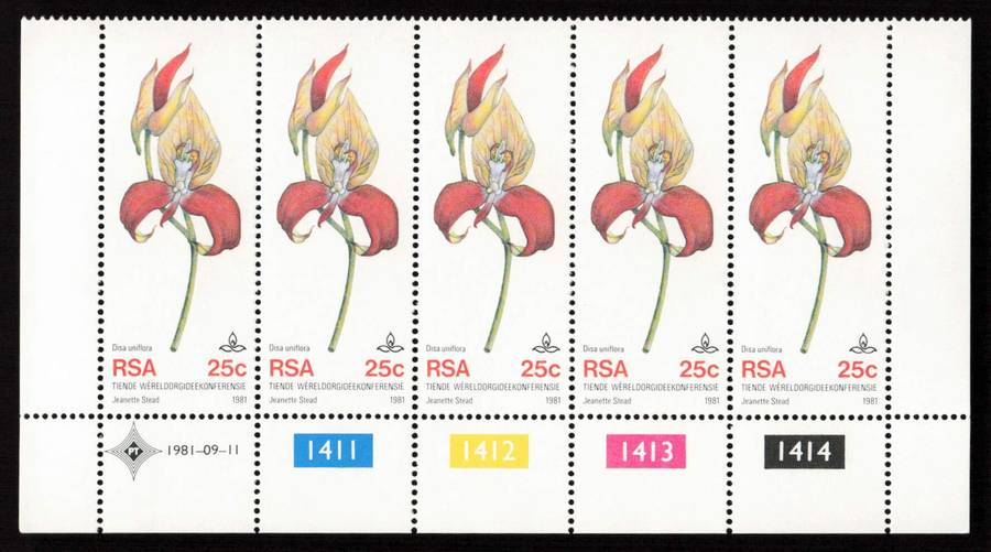 RSA 1981/09/11 Tenth World Orchid Conference Control Block Set