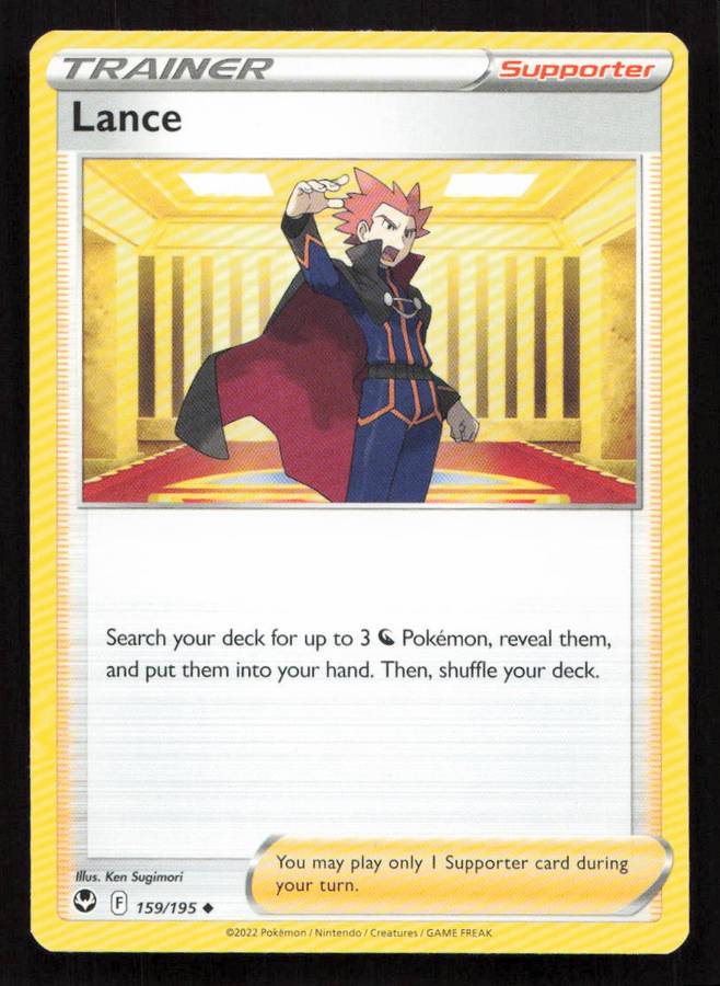 2020 Pokemon/Nintendo/Creatures/Game Freak SWSH12: Silver Tempest #159/195 Lance *Uncommon