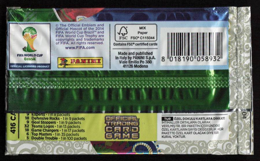Panini Adrenalyn XL 2014 FIFA World Cup Brasil Trading Cards Factory Sealed