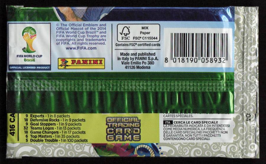 Panini Adrenalyn XL 2014 FIFA World Cup Brasil Trading Cards Factory Sealed