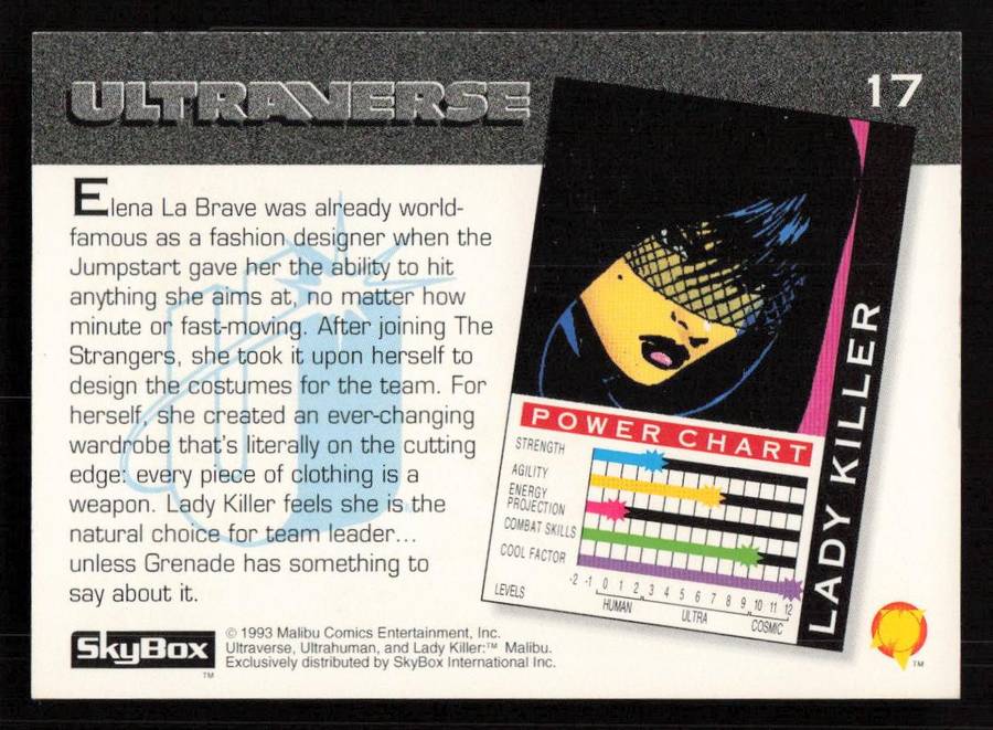 1993 SkyBox Ultraverse Lady Killer 17