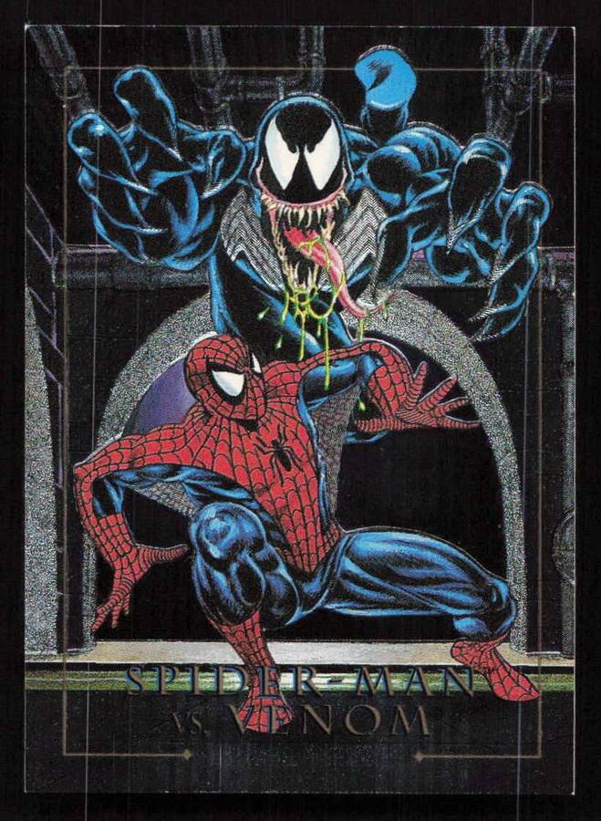 1992 Marvel Masterpieces Spider-Man vs Venom 4-D
