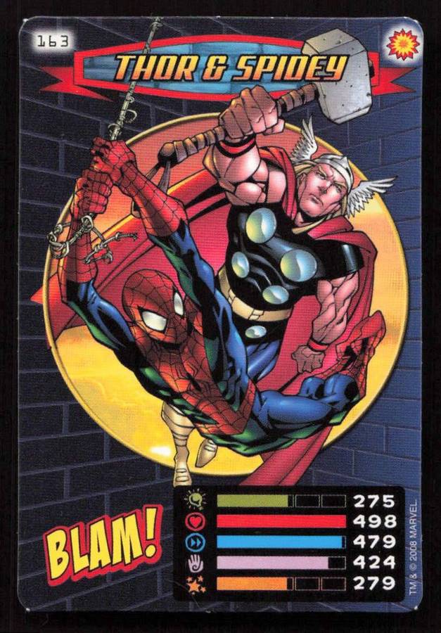 2008 Marvel Spider-Man Heroes & Villains - 163 Thor & Spidey