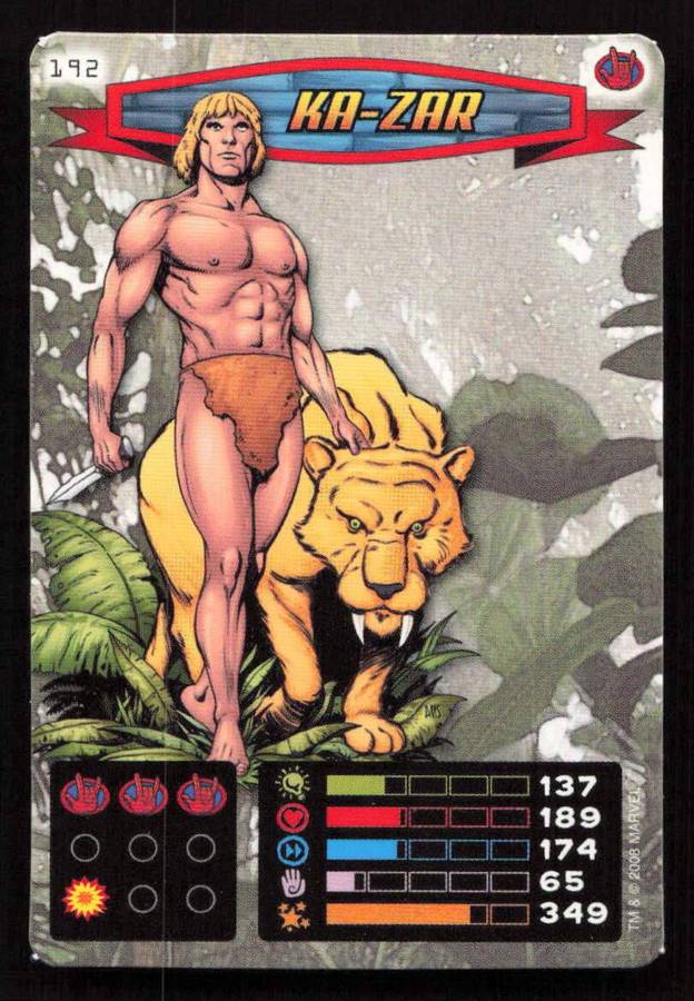 2008 Marvel Spider-Man Heroes & Villains - 192 Ka-Zar