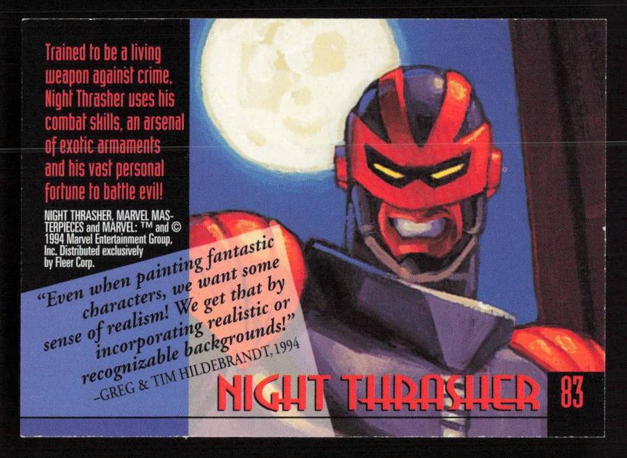 94 Marvel Masterpieces - 83 Night Thrasher