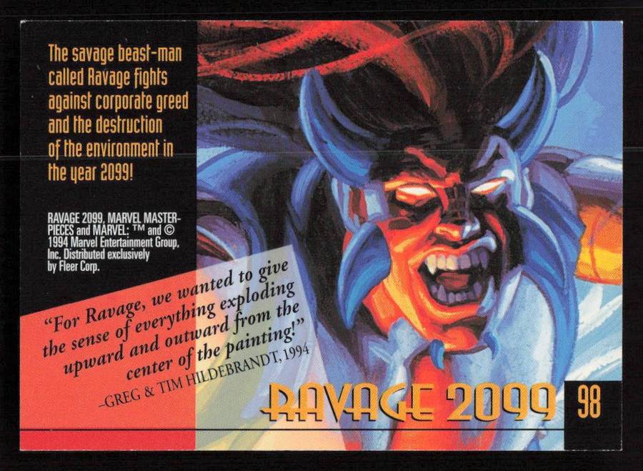 94 Marvel Masterpieces - 98 Ravage 2099