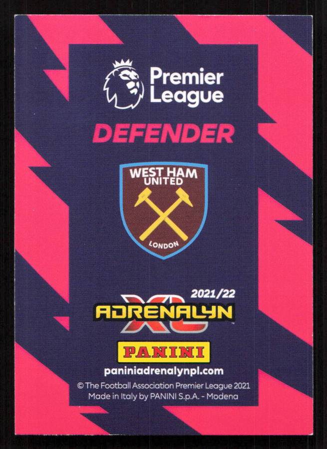 Panini Premier League 2021/22 / XL Adrenalyn - West Ham United - Arthur Masuaku