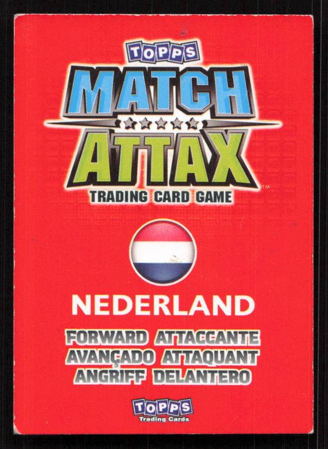 Topps Match Attax South Africa World Cup 2010 - Nederland - Robin Van Persie